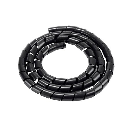 Monoprice Spiral Wrapping Bands - 15mm x 1.5m_ Black_ 3-Pack 40370